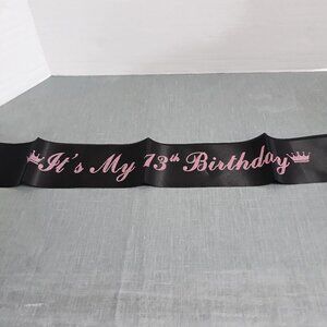 13th Birthday Sash